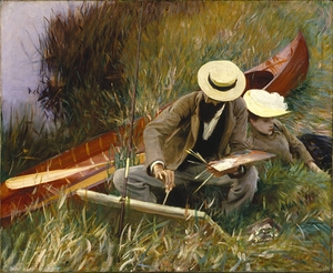 An Out of Doors Study [1889] by John Singer Sargent [1856–1925]